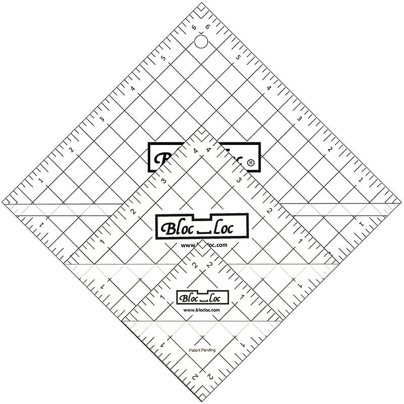 Bloc-Loc Half Square Triangle Ruler Set2