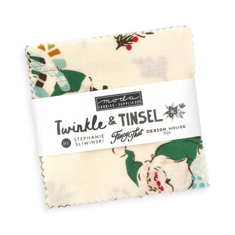 Twinkle and Tinsel Mini Charm 45690MC Moda Precuts#1