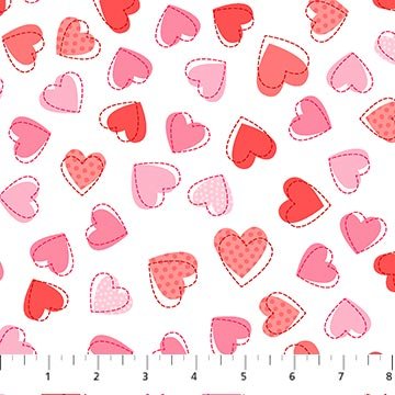 Lovey Dovey White Hearts