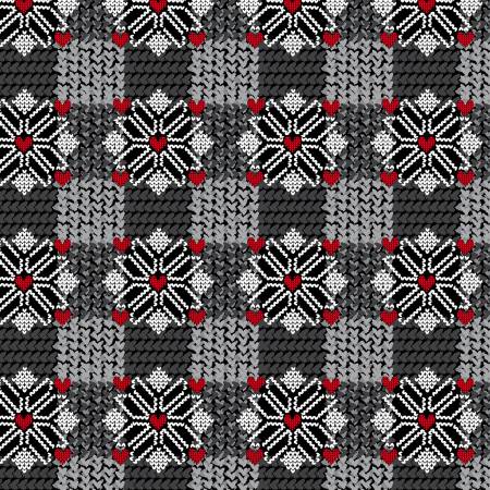 Black/Grey Snowy Plaid BEN092524