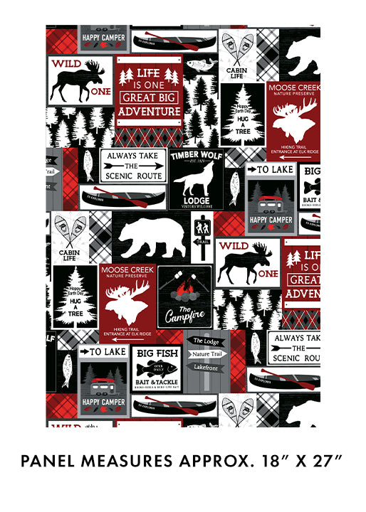 Great Outdoors Cabin Life Red/Black