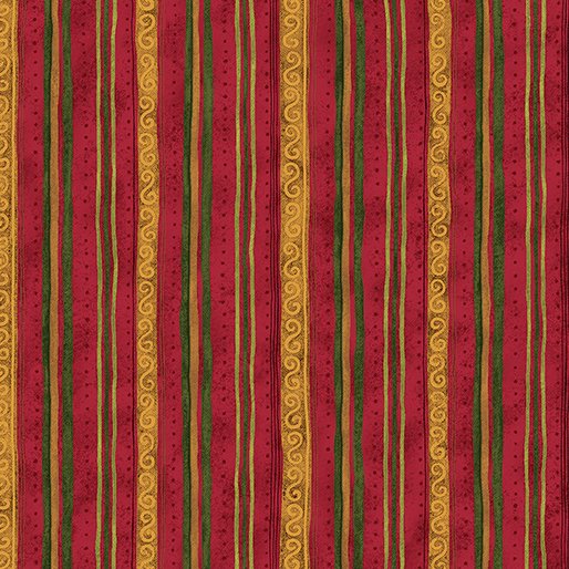 Star of Wonder Scroll Stripe Red