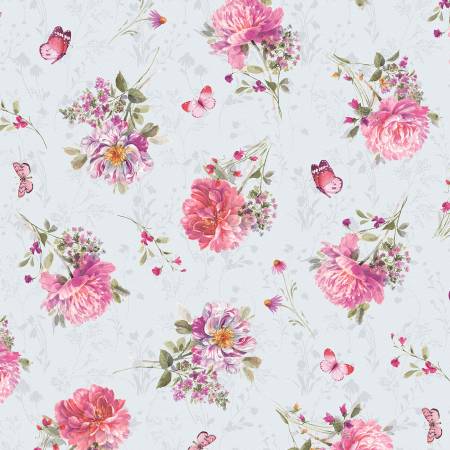 Blush Garden Grey Bouquet Toss
