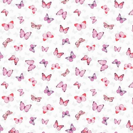 Blush Garden White Butterfly Toss