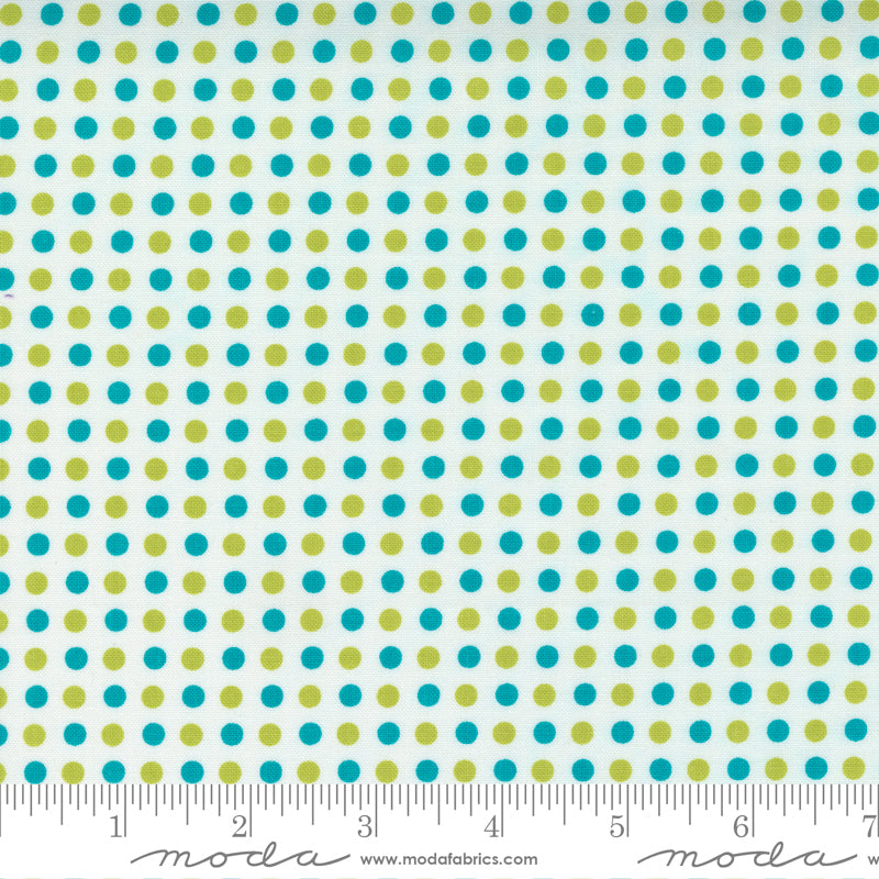 Petal Power Truly Turquoise Dots