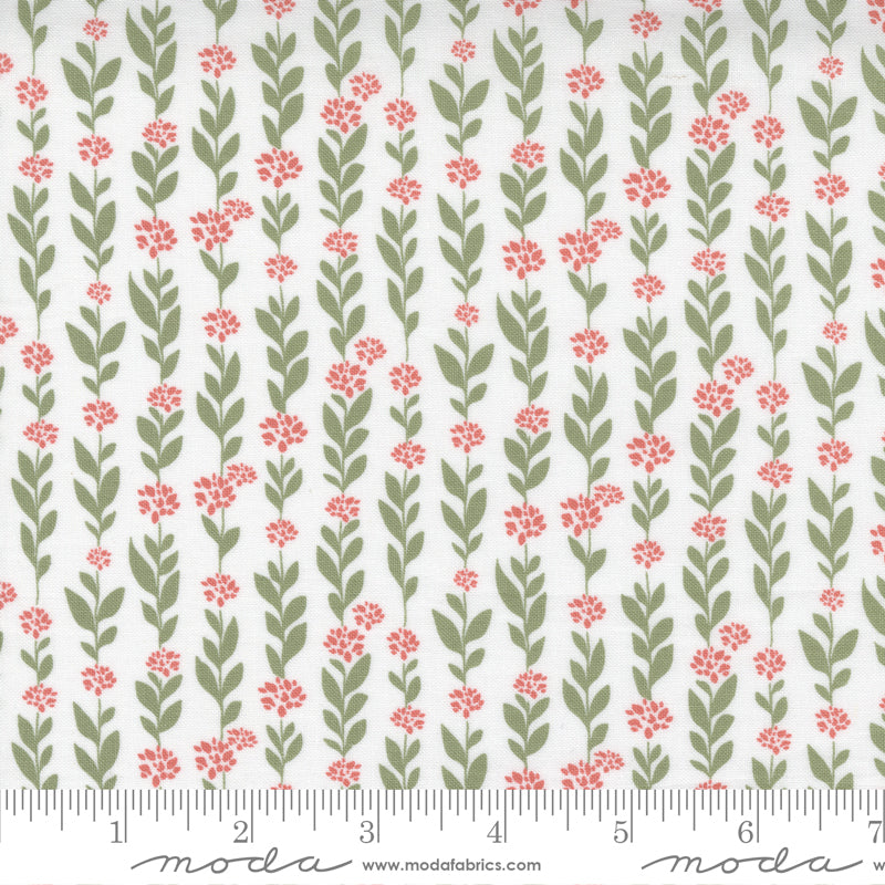 Country Rose Cloud Flower Stripe