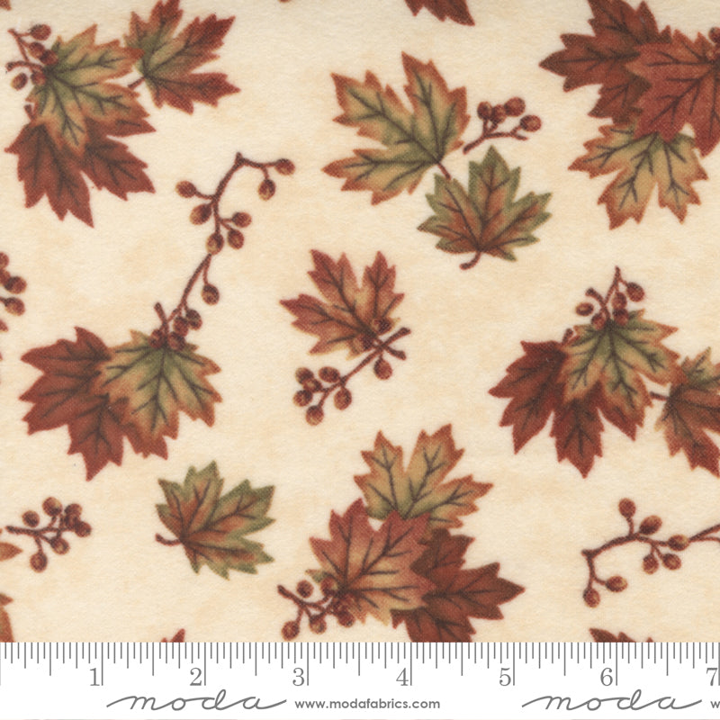 Fall Melody Flannel Cream Med. Leaf