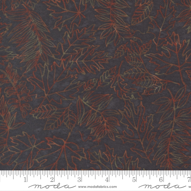 Fall Melody Flannel Black Sketch