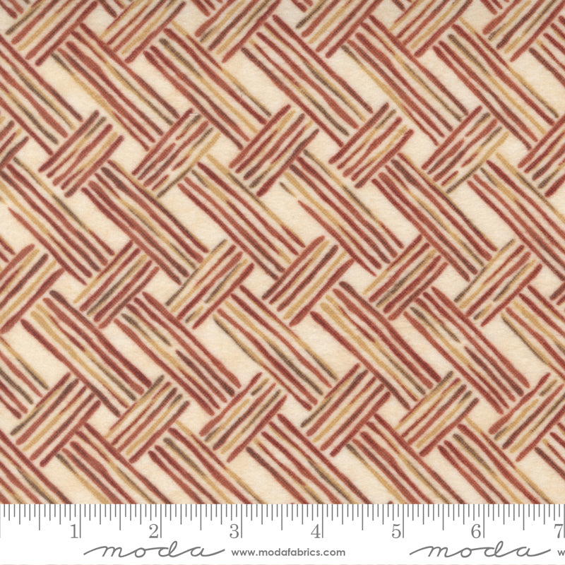 Fall Melody Flannel Cream Lines