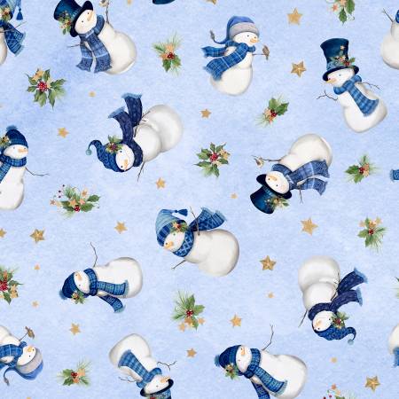 Let it Snow-man! Snowmen Toss Light Blue
