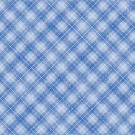 Let it Snow-man! Plaid Medium Blue