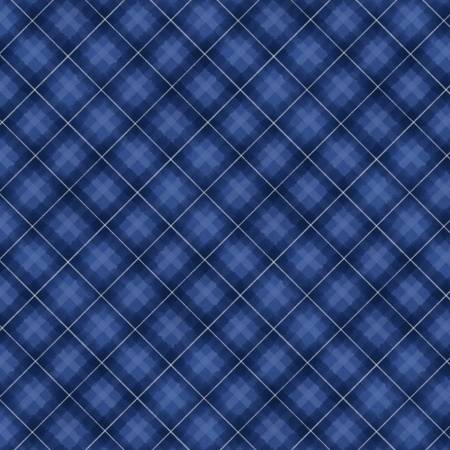 Let it Snow-man! Plaid Dark Blue