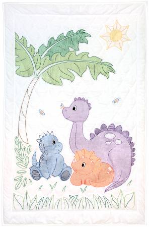 Dinosaurs Crib Quilt Top