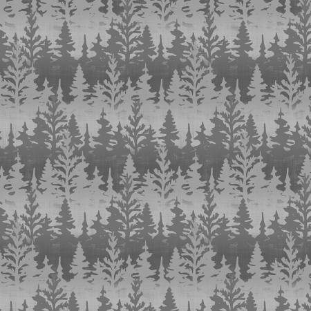 Timberland Trails Gray Trees All Over