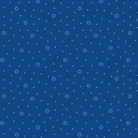 Blissful Blues Floral Dot Navy