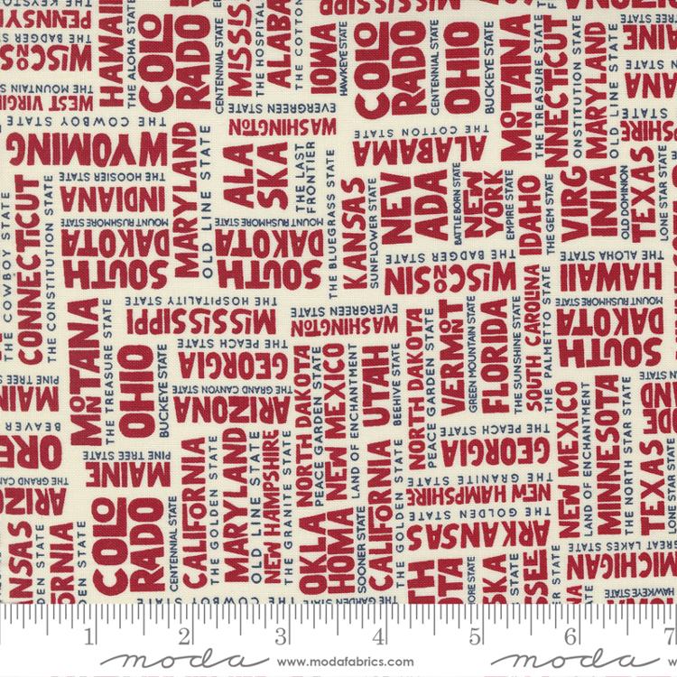 Stateside States Apple Red 55610 34 Moda #1