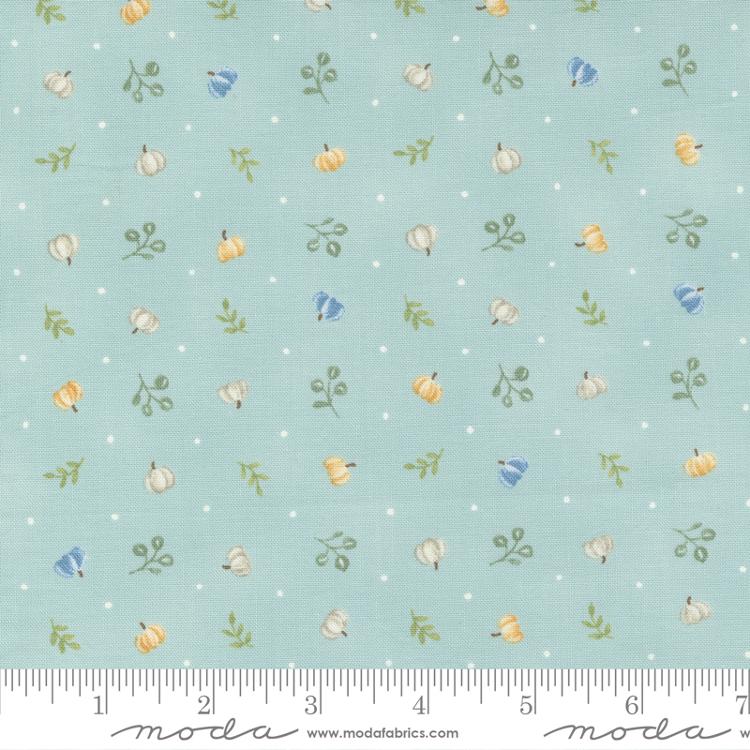 Harvest Wishes Aqua Mini Pumpkin 56064 13 Moda #1