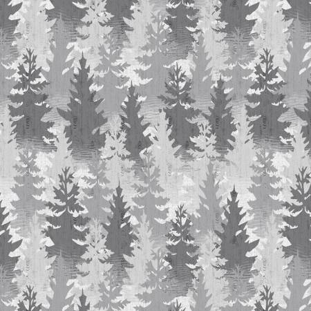 Lake Retreat Gray Packed Trees
