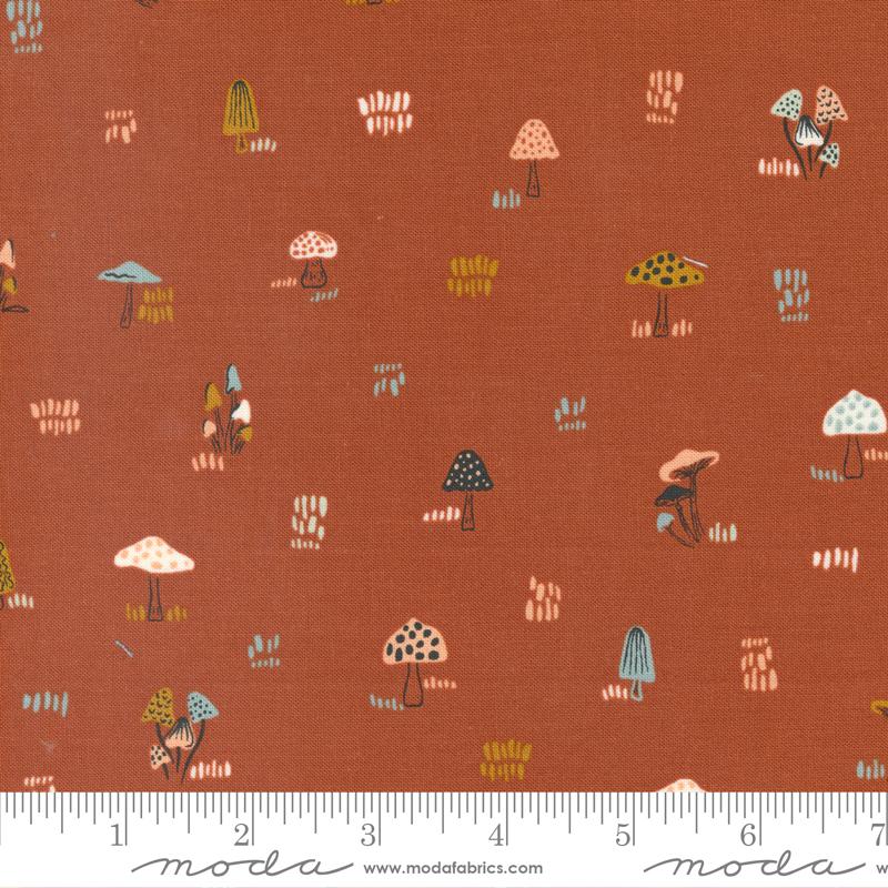 Woodland Wildflowers Rust 45585 24 Moda #1
