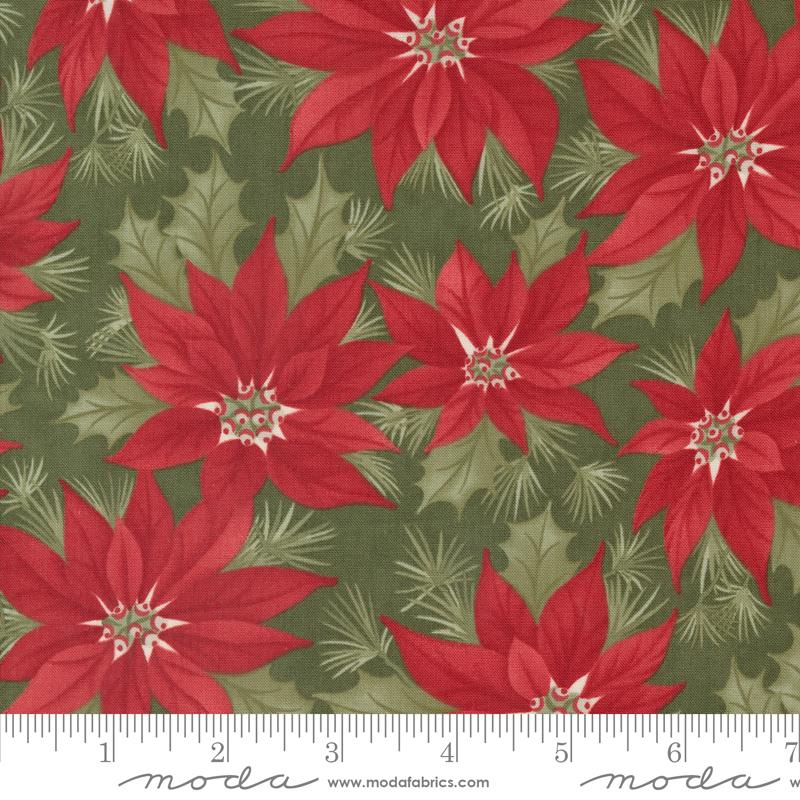 A Christmas Carol Poinsettia Holly 44350 15 Moda #1