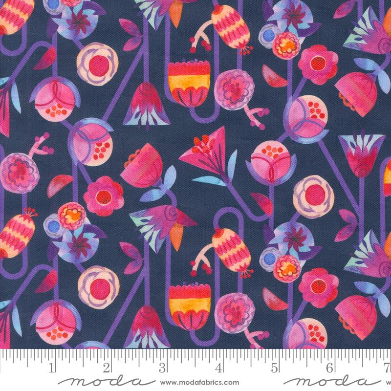 Flower Patches Midnight Funky Flowers 21822 20