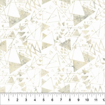 Quilting is my Voice Batik Triangle Maze Vanilla