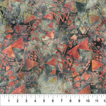 Quilting is my Voice Batik Triangle Maze Artichoke