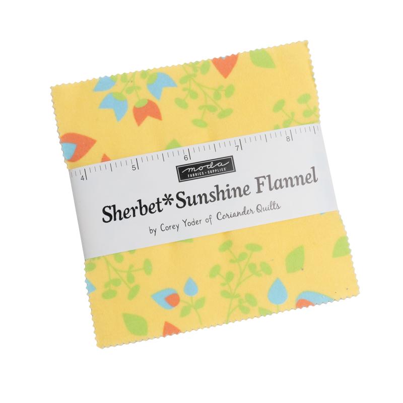 Sherbet Sunshine Flan Charm 29220PPF Moda Precuts#1