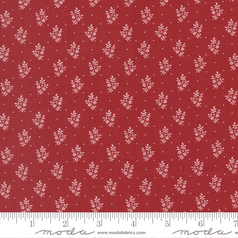 American Gatherings III Flower Sprig Sm Floral Crimson 49327 12