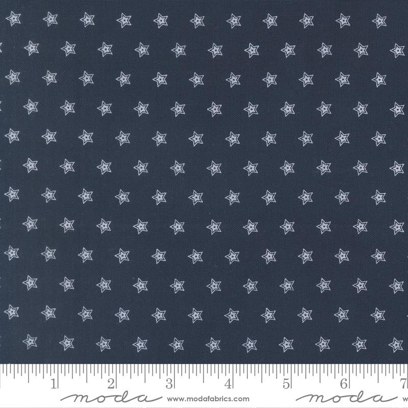 108" American Gather III Navy 108036 16 Moda Basics #1