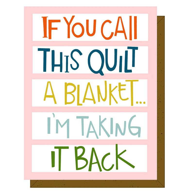 Quilty Card Call Quilt Blanket
