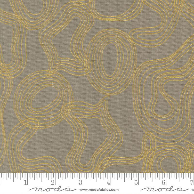Sunlit Ruins Metallic Silver Shadow Grove 38164 14M