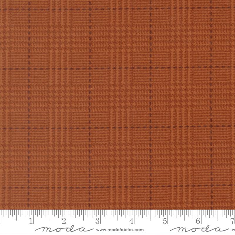 Flannel Gather Basics Pumpkin 49341 19F Moda #1