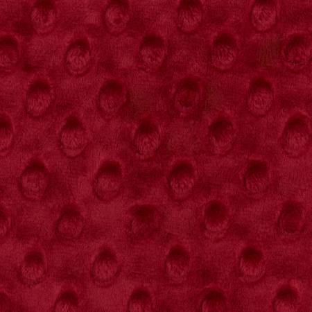Crimson Dimple Dot Cuddle Solid 60"
