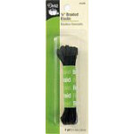 1/8in Black Braided Elastic 4yd