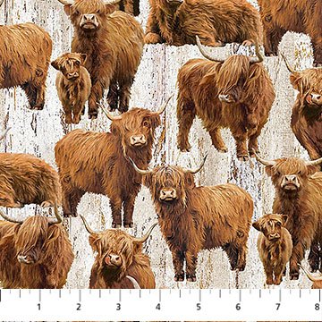 Highland Home Cows Beige