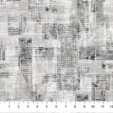 Urban Oasis Flannel White Multi Tonal Squares