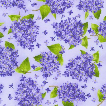 Flowers Lavender Flannel