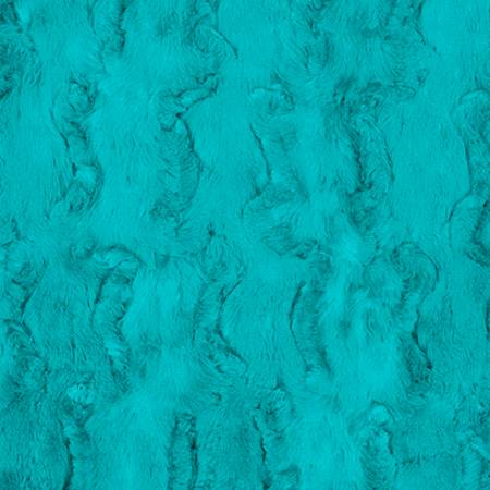 2 yd Cut Teal Luxe Cuddle Glacier x 60"