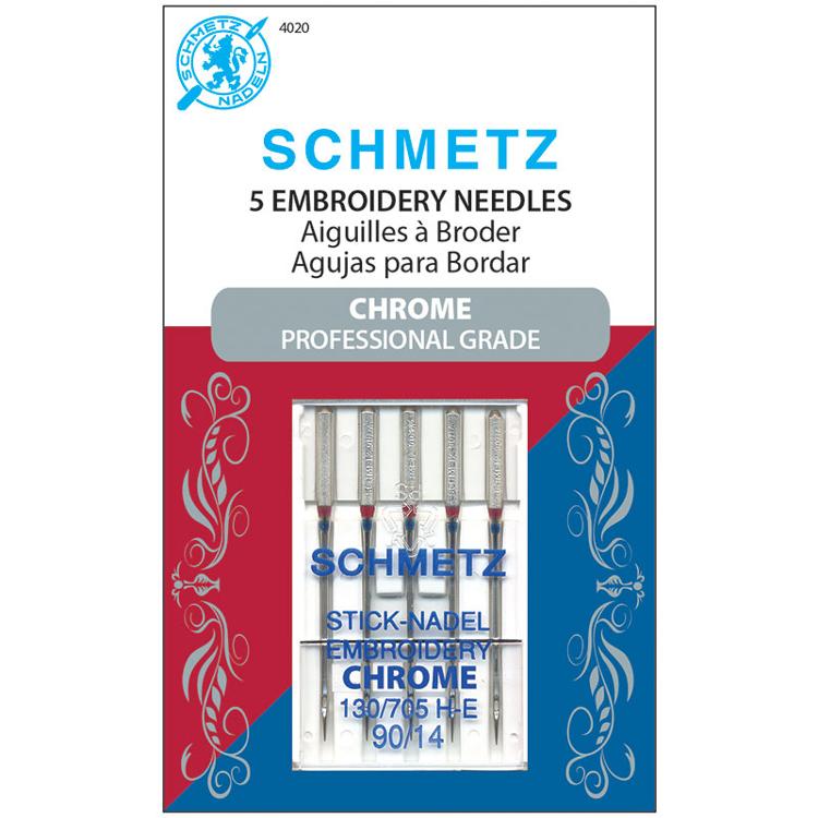 Chrome Embroidery Needle 90/14 4020 Schmetz#10