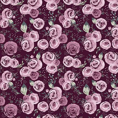 Woodrose Garden Roses Quilting Cuddle 45"