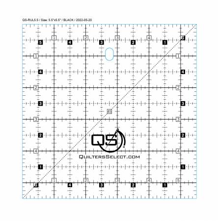 Quilter's Select Quilting Ruler 5-1/2in x 5-1/2in