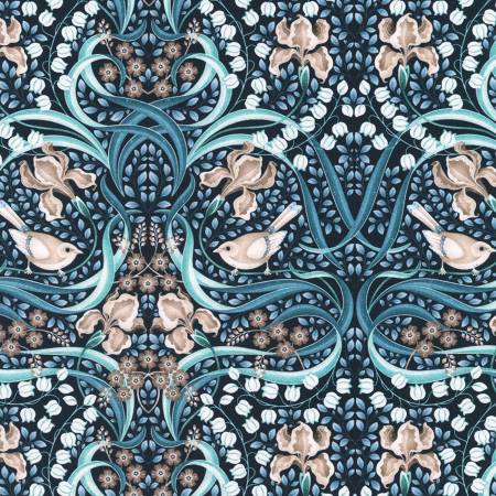 Feathers and Flora Swirls Marine