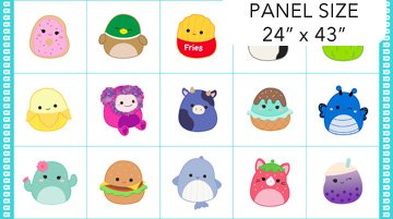 Squishmallows Panel 24" x 43"