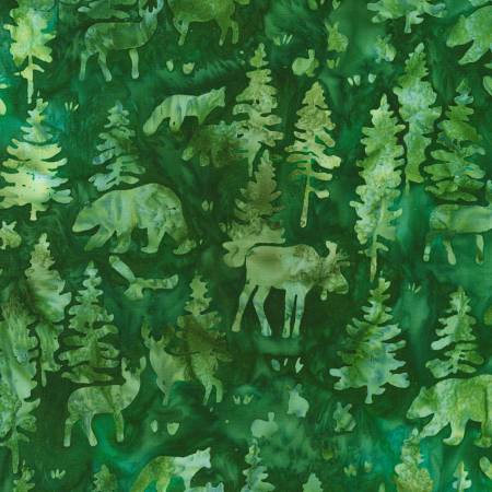 Woodland Wonders Batik Forest Jade
