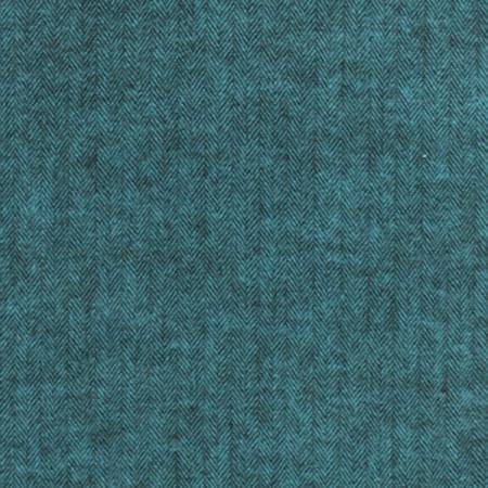 Ocean Herringbone Flannel