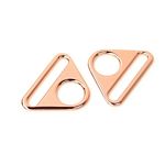 Rose Gold Triangle Ring 1 1/2 inch