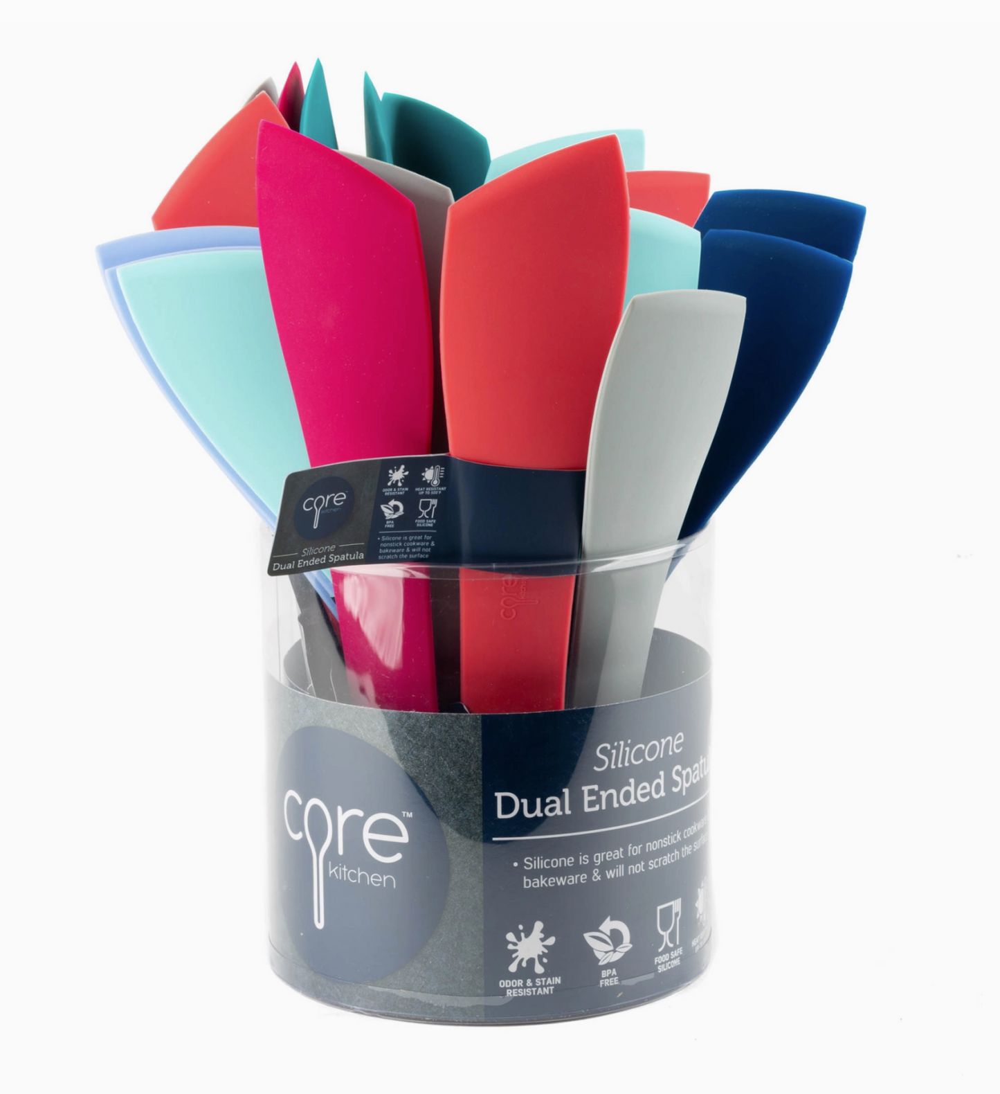 Silicone Dual Ended Spatula NEW COLORS (each) misc colors