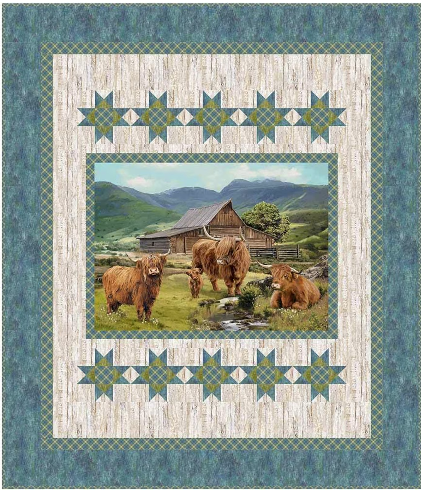 Highland Stars Kit 64" x 76"