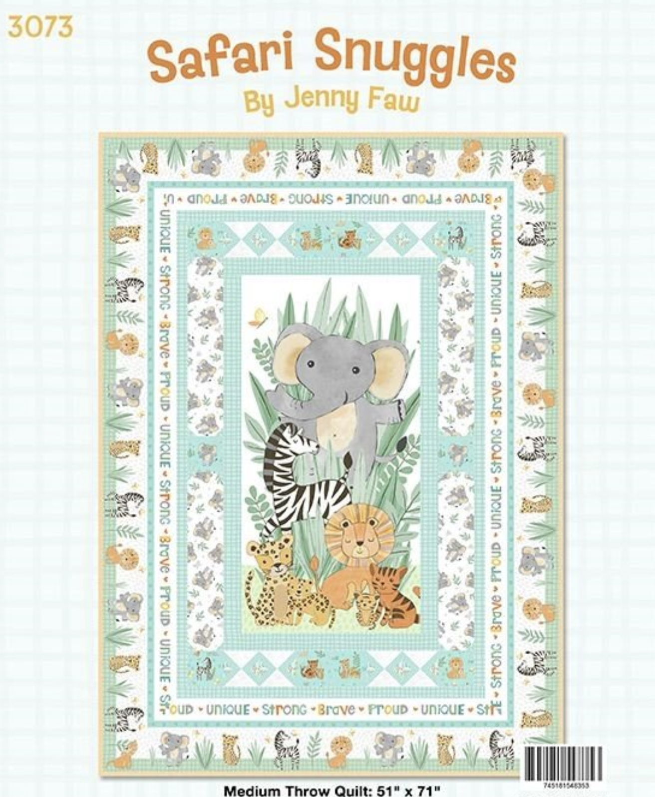 Safari Snuggles Kit 51" x 71"